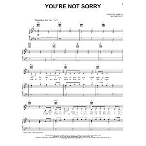 You're Not Sorry