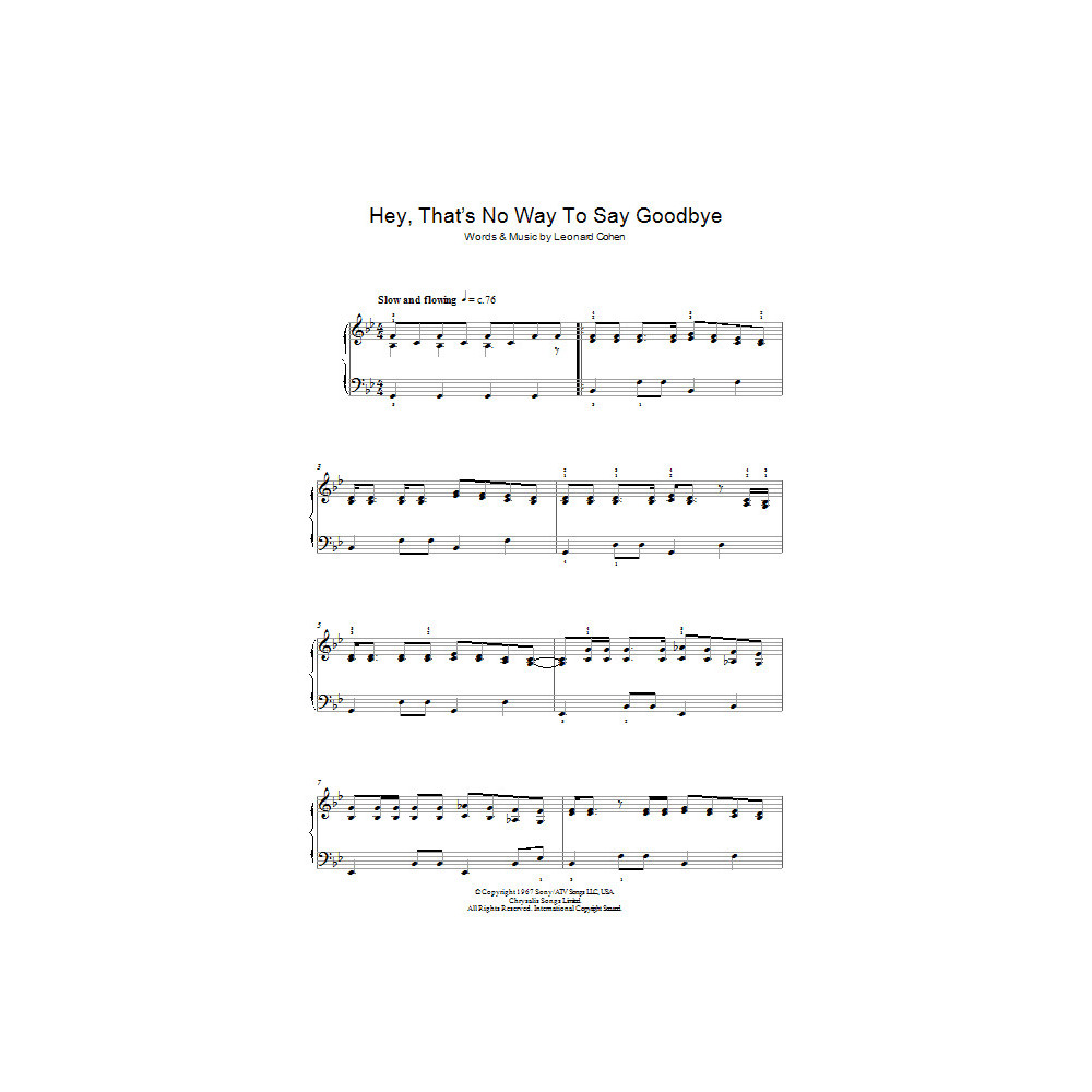 Hey, That's No Way To Say Goodbye