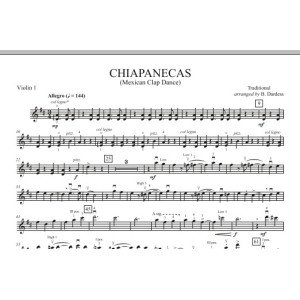 Chiapanecas (mexikanischer Klatsch-Tanz) - Violine 1