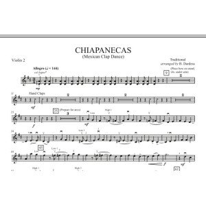 Chiapanecas (Mexikanischer Klatsch-Tanz) - Violine 2