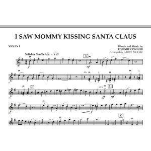 I Saw Mommy Kissing Santa Claus - Violin 1