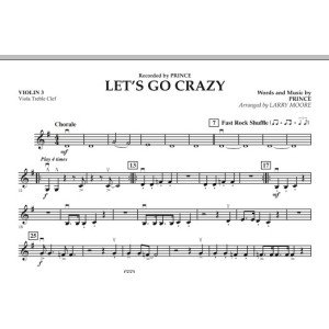 Let's Go Crazy - Violin 3 (Viola Treble Clef)