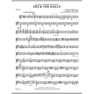 Deck the Halls (Mannheim Steamroller) - Violin 1