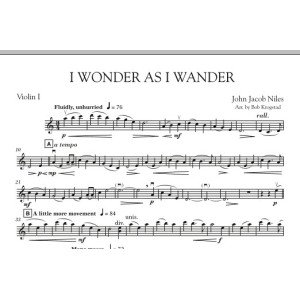 Ich frage mich, während ich umherwandle - Violine 1
