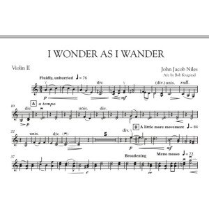 Ich wundere mich, während ich umherstreife – Violine 2