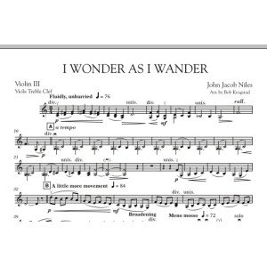 Ich frage mich, während ich umherwandere - Violine 3 (Bratsche T.C.)