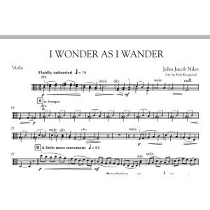 Ich frage mich, während ich umherstreife - Viola