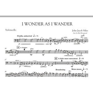 I Wonder As I Wander - Cello