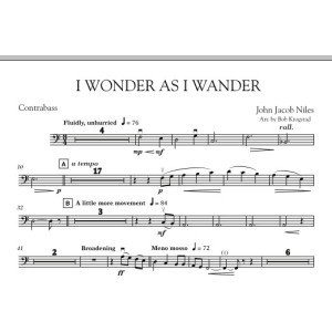 I Wonder As I Wander - Kontrabass mit Saite