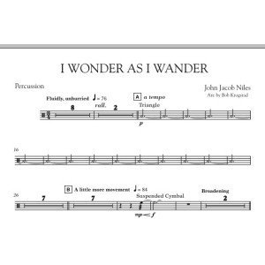 I Wonder As I Wander - Percussion