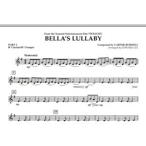 Bella's Lullaby (from "Twilight") - Pt.2 - Bb Clarinet/Bb Trumpet