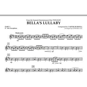 Bella's Lullaby (from "Twilight") - Pt.2 - Eb Alto Saxophone