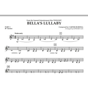 Bella's Lullaby (from "Twilight") - Pt.3 - Bb Clarinet