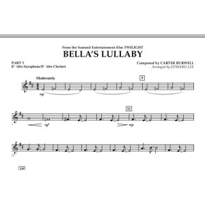 Bella's Lullaby (from "Twilight") - Pt.3 - Eb Alto Sax/Alto Clar.