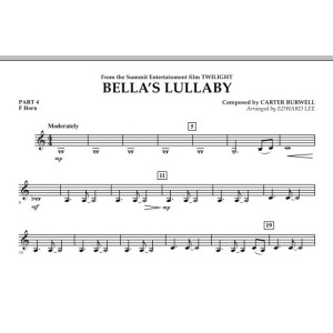 Bella's Lullaby (from "Twilight") - Pt.4 - F Horn