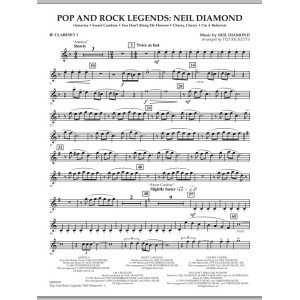 Pop and Rock Legends - Neil Diamond - Bb Clarinet 1