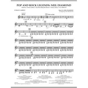 Pop and Rock Legends - Neil Diamond - Bb Bass Clarinet