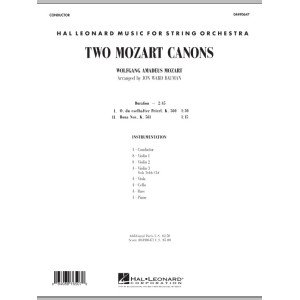 Two Mozart Canons - Full Score