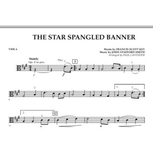 Star Spangled Banner - Viola