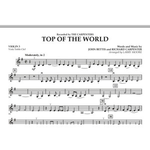 Top of the World - Violin 3 (Viola Treble Clef)