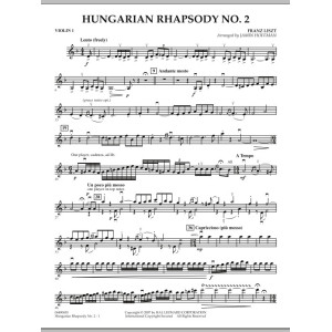 Hungarian Rhapsody No. 2 - Violin 1
