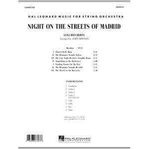 Night on the Streets of Madrid - Full Score