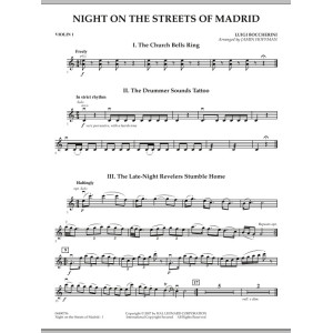 Night on the Streets of Madrid - Violin 1