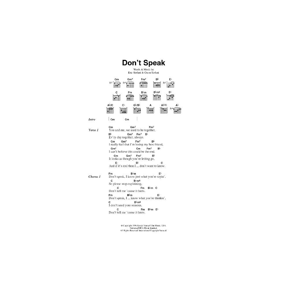 Don't Speak