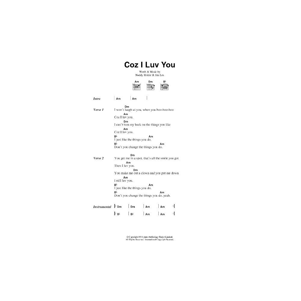 Coz I Luv You