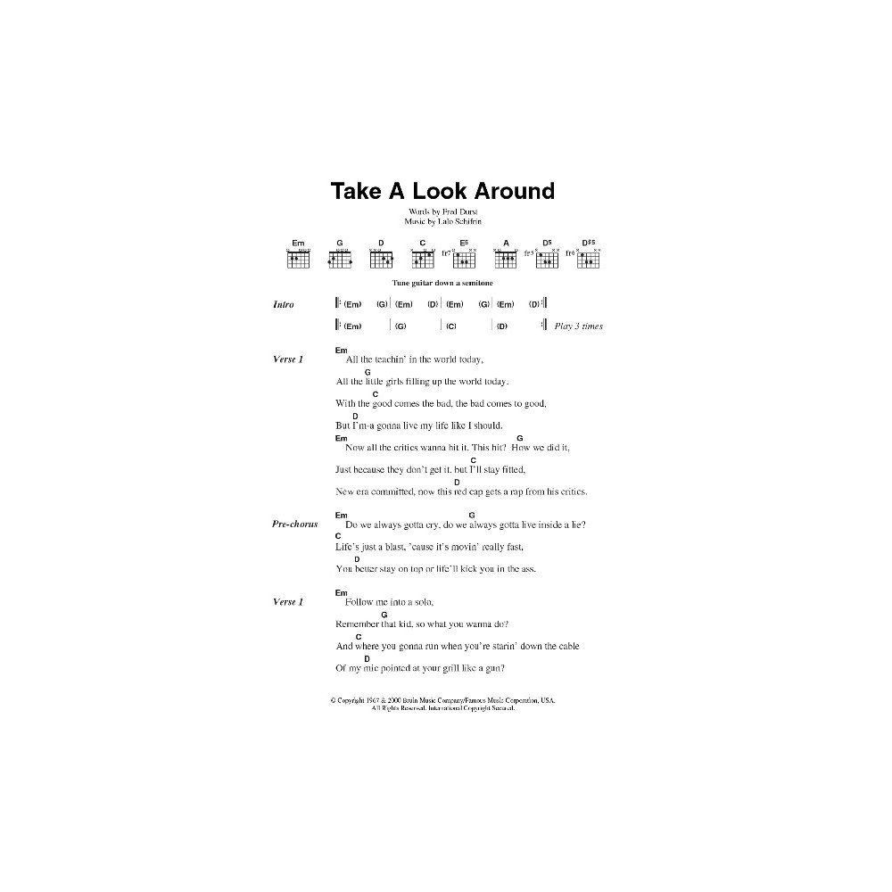 Take A Look Around (theme from Mission Impossible 2 )