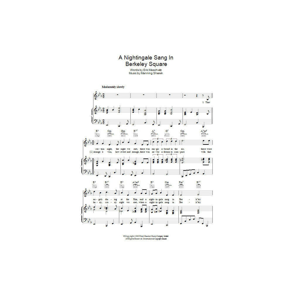 A Nightingale Sang In Berkeley Square