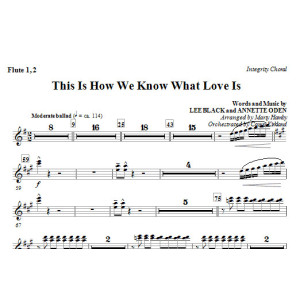 This Is How We Know What Love Is - Flute 1 & 2