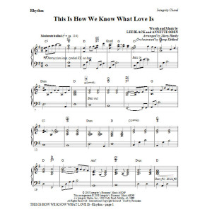 This Is How We Know What Love Is - Violin I & II