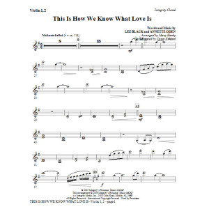 This Is How We Know What Love Is - Viola