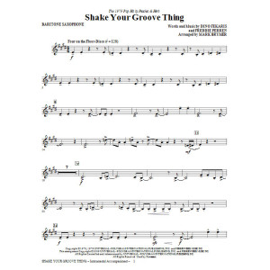 Shake Your Groove Thing - Baritone Sax