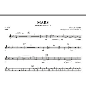 Mars (aus „Die Planeten“) - Teil 1 - Oboe