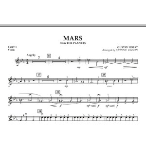 Mars (aus „Die Planeten“) - Teil 1 - Violine