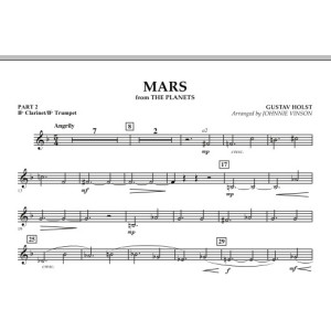 Mars (aus „Die Planeten“) - Teil 2 - Bb Klarinette/Bb Trompete
