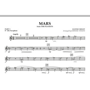 Mars (aus „Die Planeten“) - Teil 2 - Eb-Altsaxophon