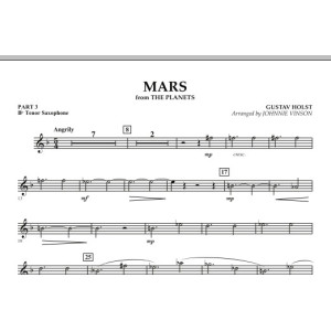 Mars (from "The Planets") - Pt.3 - Bb Tenor Saxophone