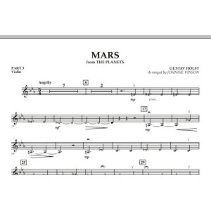 Mars (from "The Planets") - Pt.3 - Violin