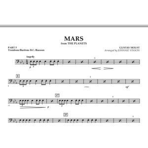 Mars (from "The Planets") - Pt.5 - Trombone/Bar. B.C./Bsn.