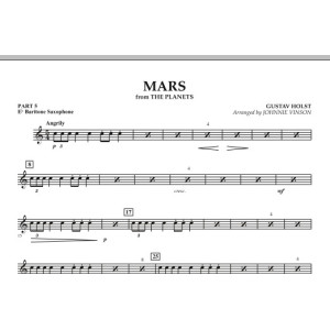Mars (from "The Planets") - Pt. 5 - Baritone Saxophone