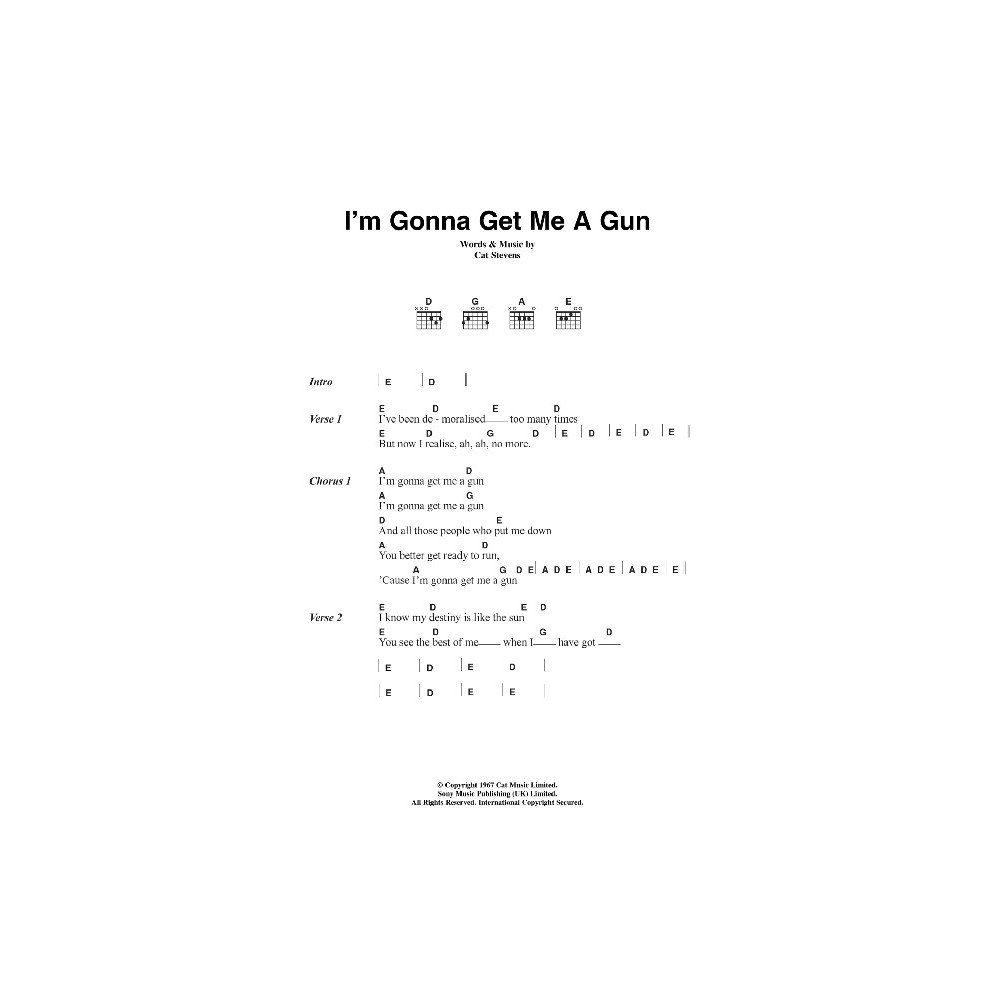 I'm Gonna Get Me A Gun