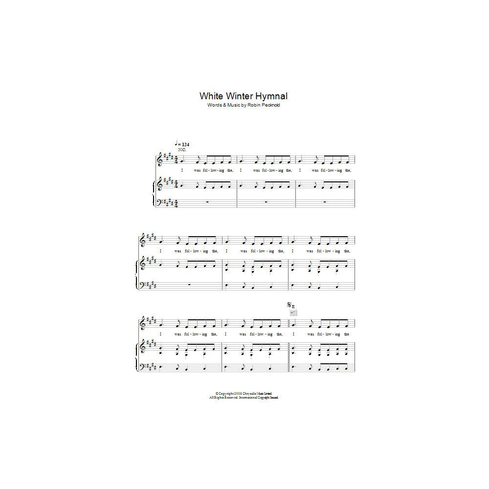 White Winter Hymnal