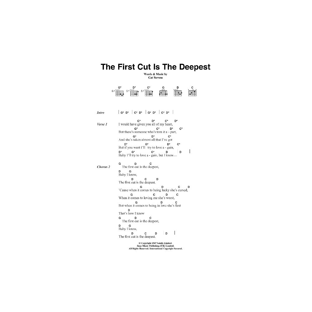 The First Cut Is The Deepest