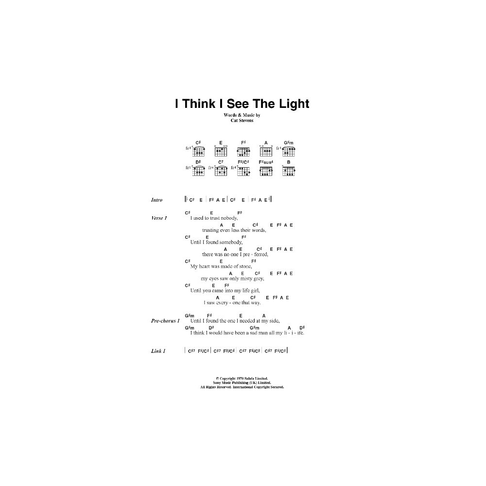 I Think I See The Light