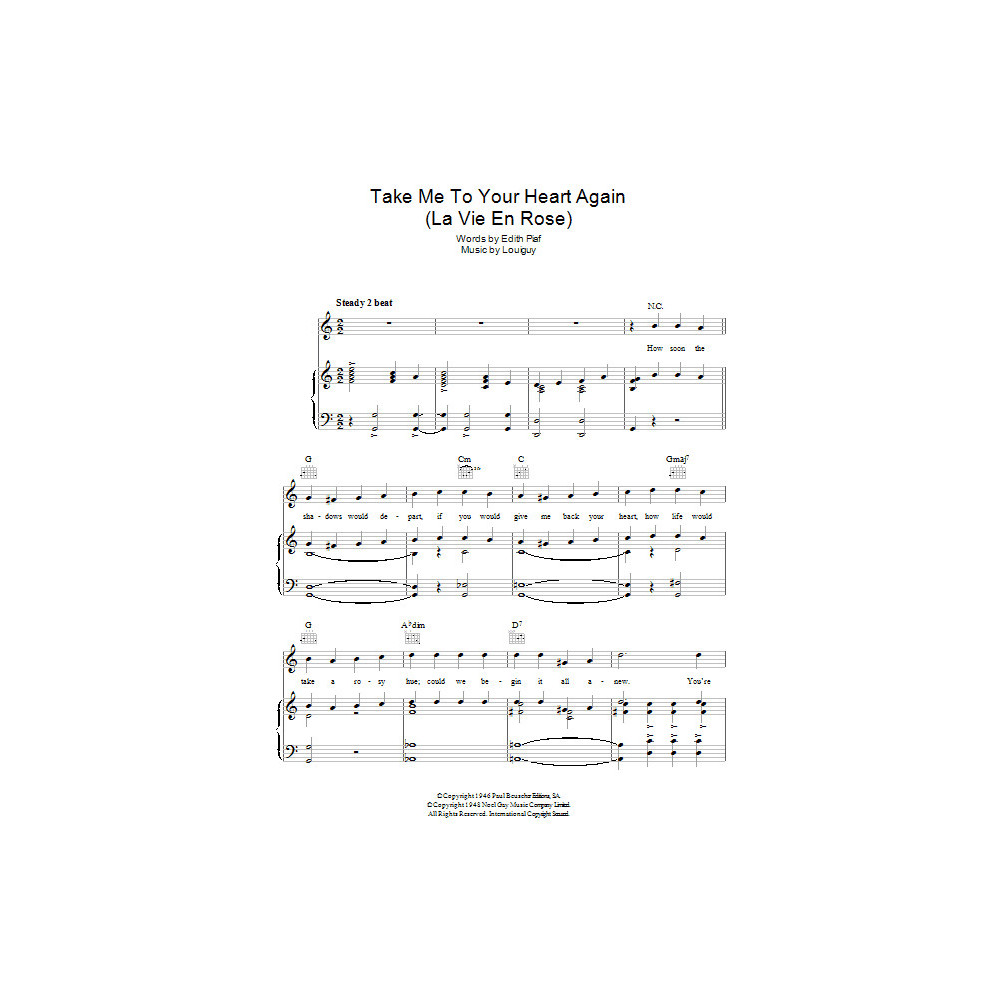 Take Me To Your Heart Again (La Vie En Rose)