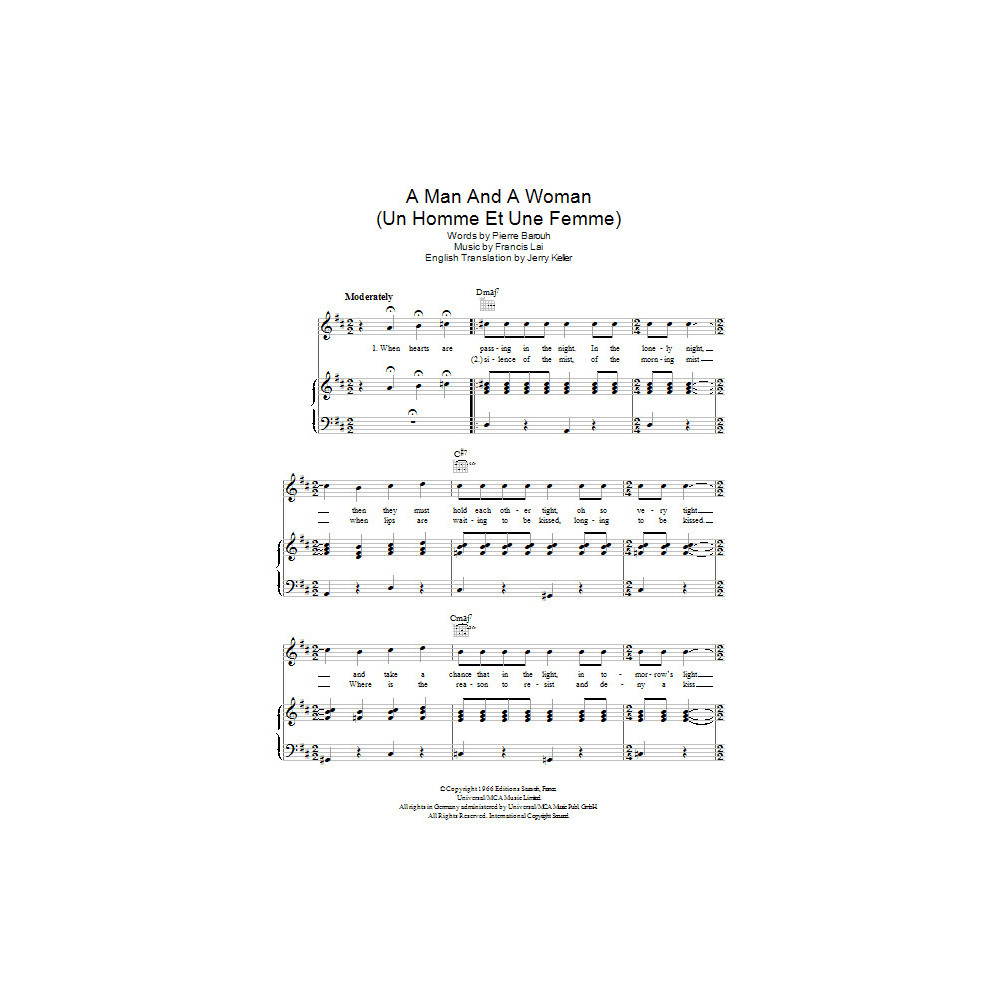 A Man And A Woman (Un Homme Et Une Femme)