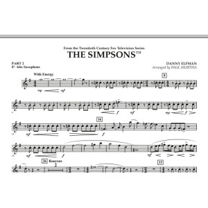 The Simpsons - Pt.2 - Eb Alto Saxophone
